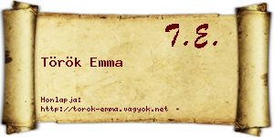 Török Emma névjegykártya